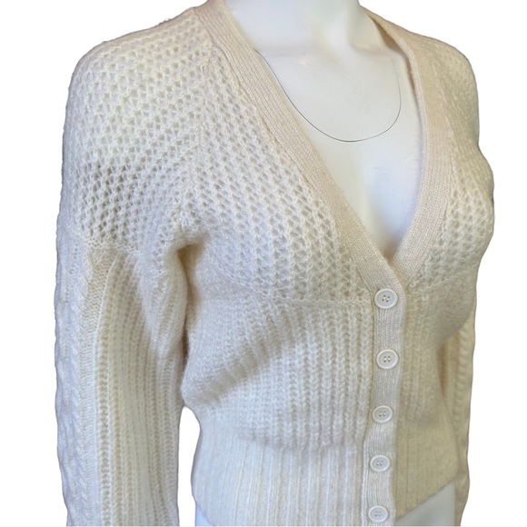 NWT NICHOLAS Camilla Cable Knit Wool & Alpaca Blend Cardigan M - Picture 3 of 10